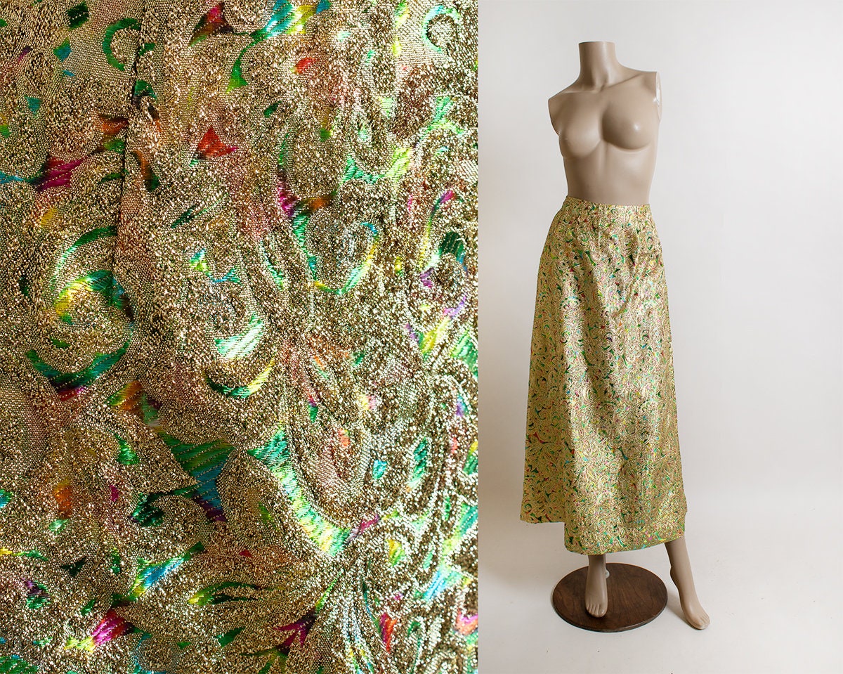 Sheer Gold Skirt Etsy