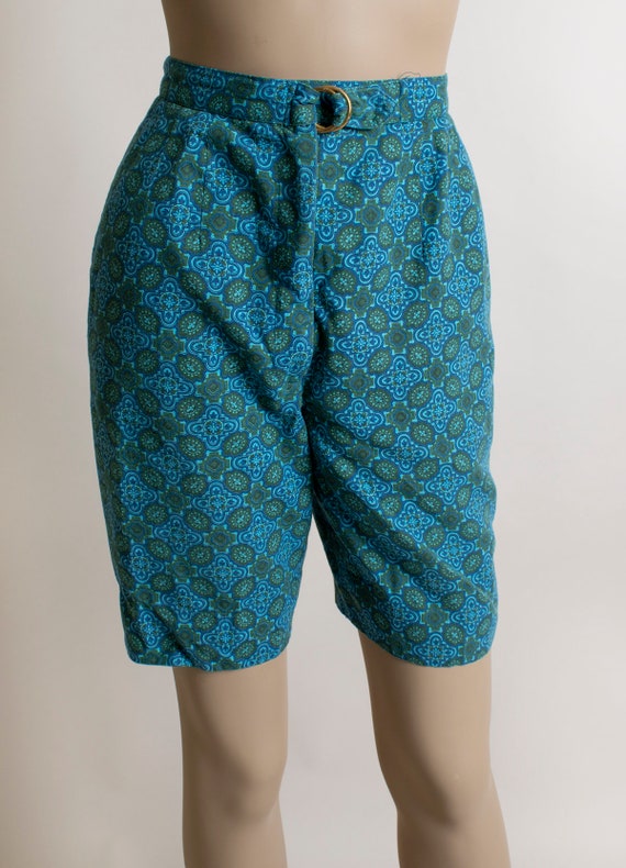 Vintage 1950s Cotton Shorts - Bermuda Knee Length… - image 3