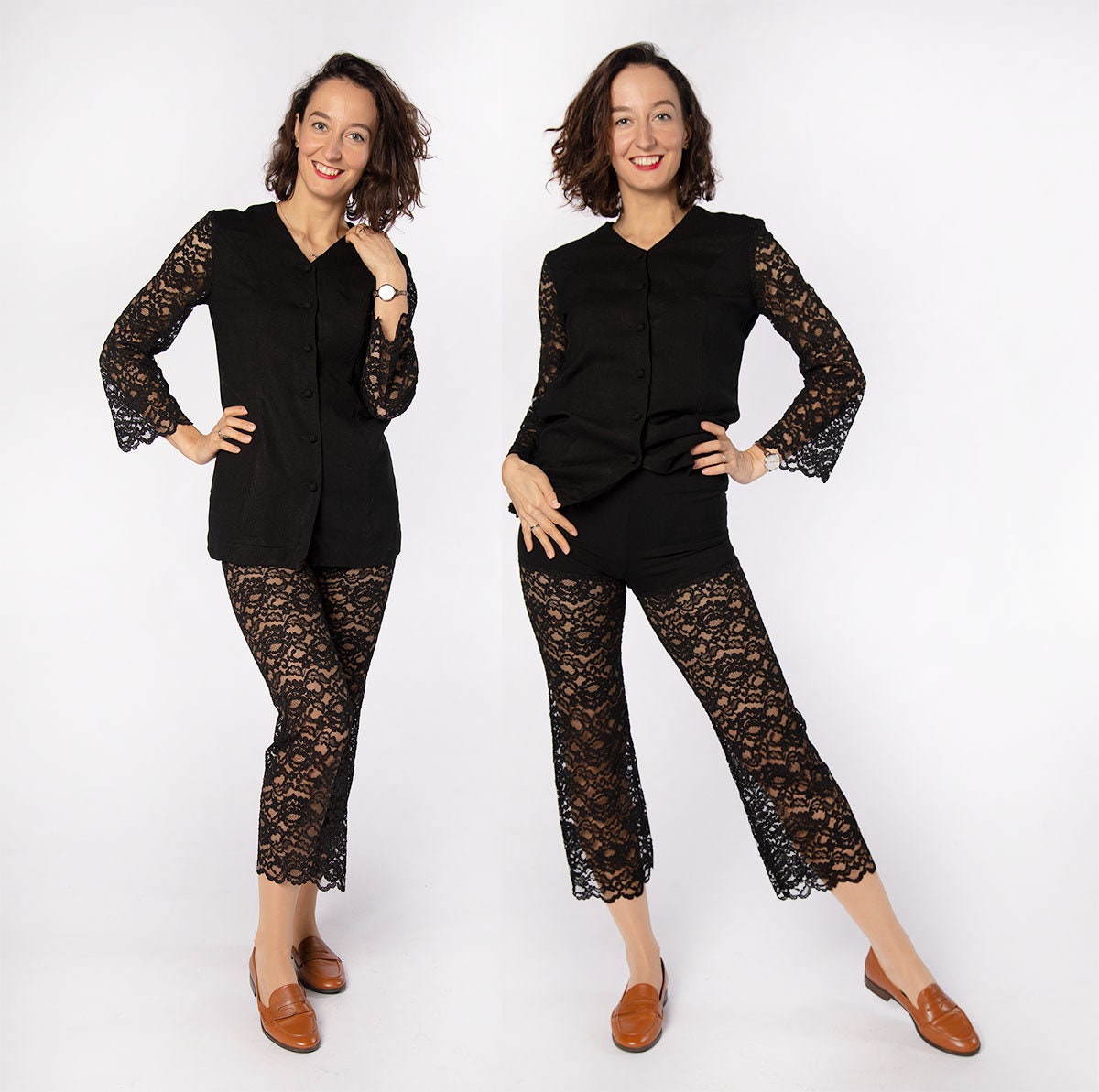 Mivnue Fleece Lined Tights Women Black Sheer Women's Warm