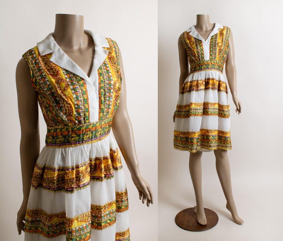 green emerald velvet dress Ema Dress - Cream Stripe
