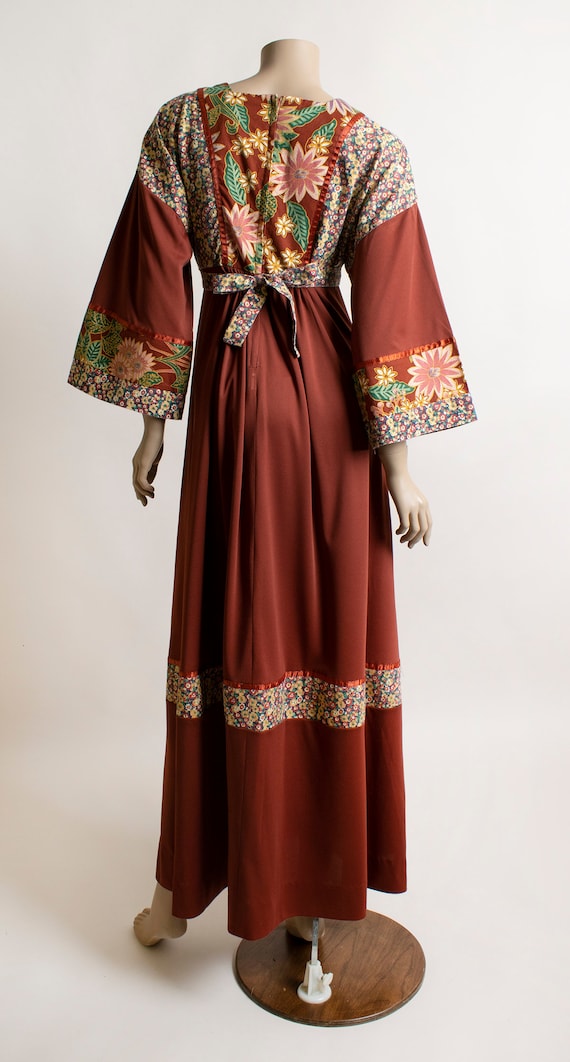 Vintage 1970s Maxi Prairie Dress Young Edwardian … - image 4