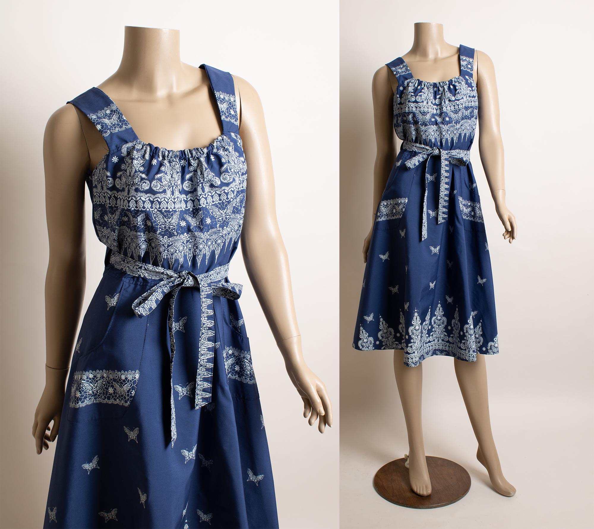 Bow Front Blue Dress - Etsy