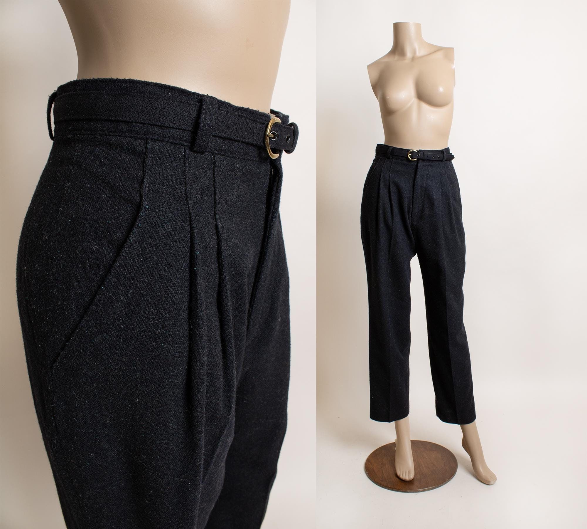 80s y-zip vintage wide wool slacks ツータック $_12.JPG?set_id=880000500F