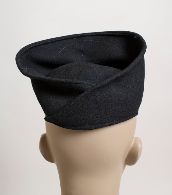 Vintage 1940s Black Sequin Tilt Hat - Berkshire W… - image 3