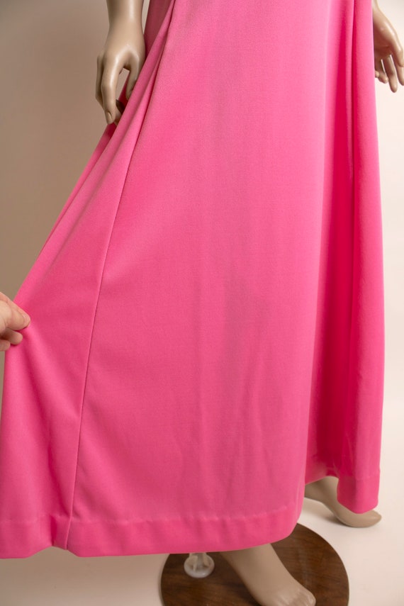 Vintage 1970s Barbie Pink Maxi Dress with Jacket … - image 9