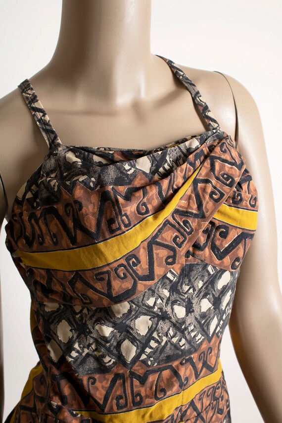 Vintage 1950s Bathing Suit - Rose Marie Reid Tiki… - image 8