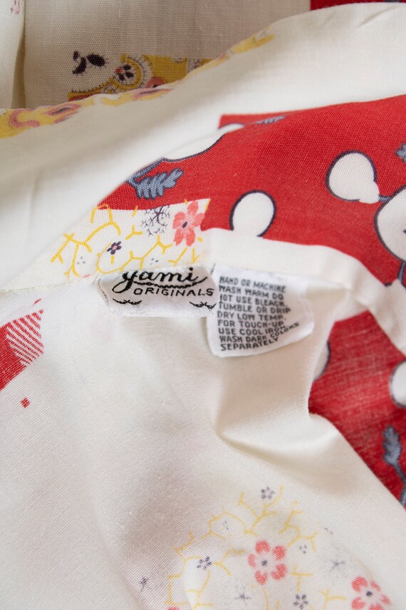 Vintage 1970s Patchwork Blouse - Button Up Front … - image 10