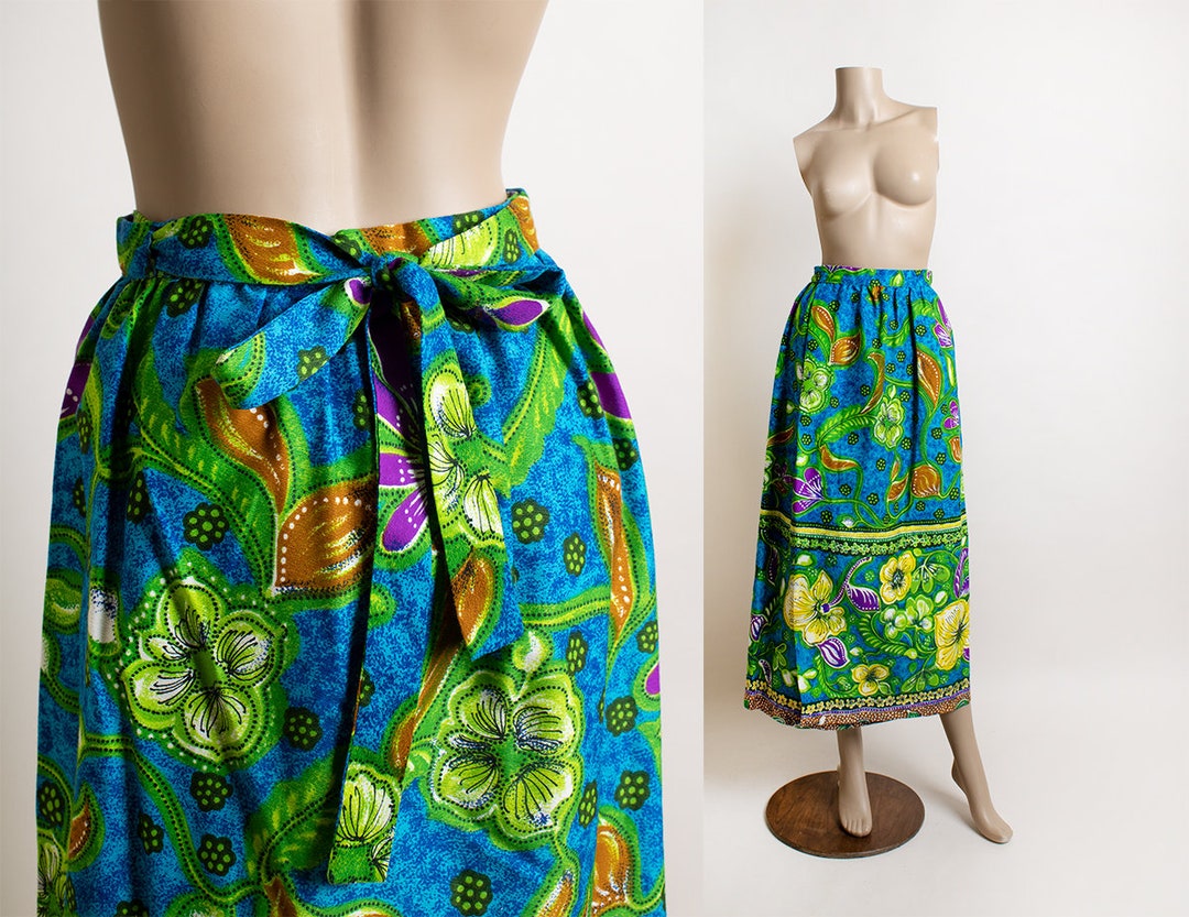 vintage hawaiian floral skort 100% cotton ,,, Large main image 0
