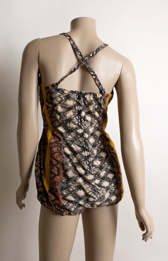 Vintage 1950s Bathing Suit - Rose Marie Reid Tiki… - image 5