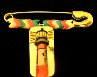 Lighthouse Diaper Pin