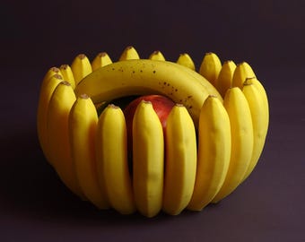 Bol à fruits banane réaliste, imprimé en 3D, amusant, fonctionnel et personnalisable
