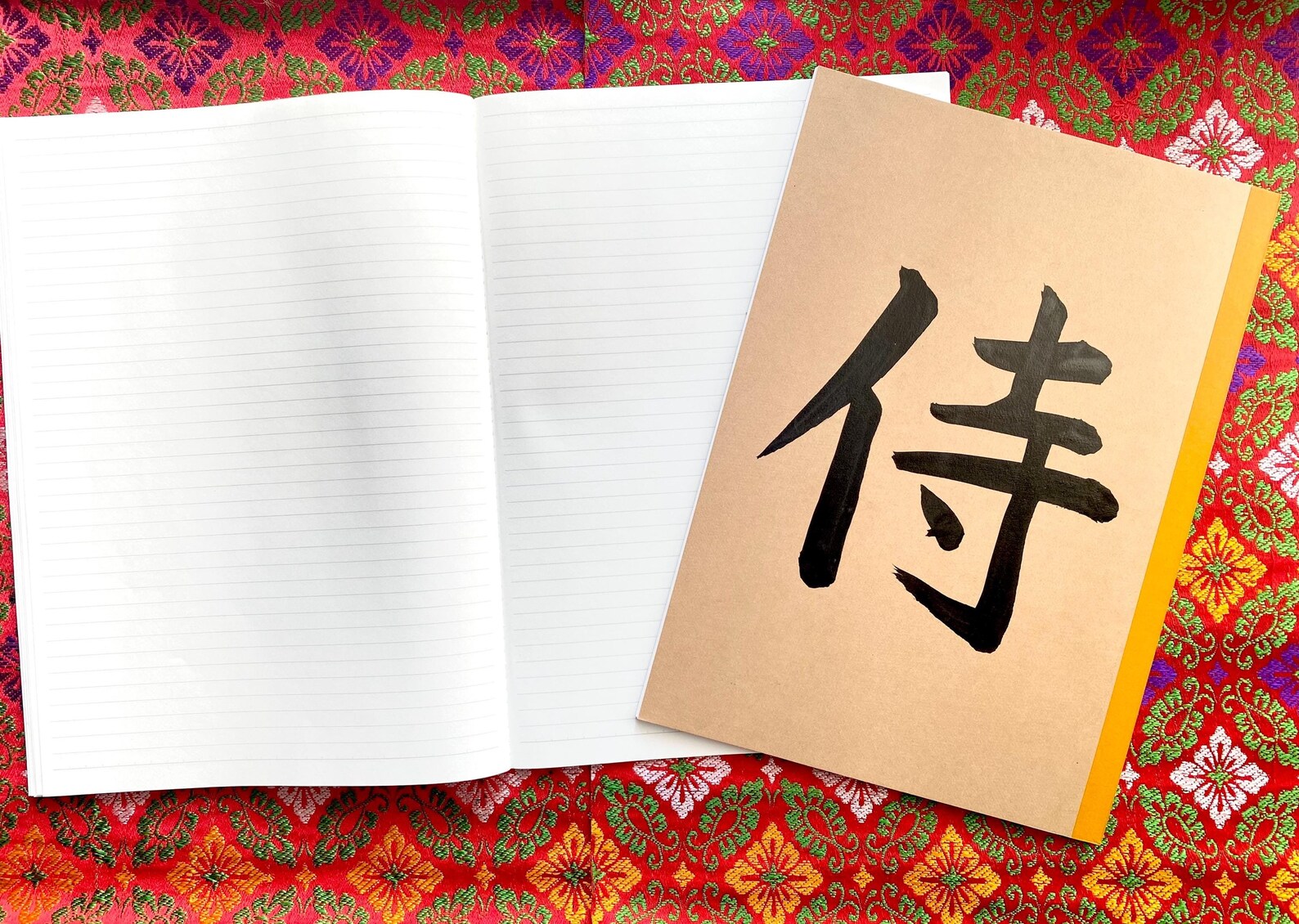 Samurai Notebook Kanji Art, Notebook , Kendo ,samurai , Japanese Calligraphy, School ...