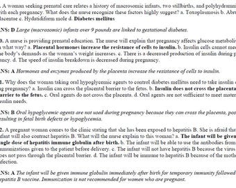 110 preguntas de PD Maternidad para LPN/LVN Elsvier