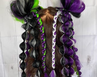 Custom braided space buns