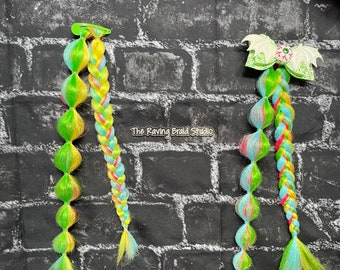 neon Halloween mini barrettes