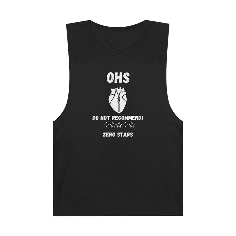 Open Heart Surgery Zipper Club White Zero Stars Unisex Barnard Tank Etsy