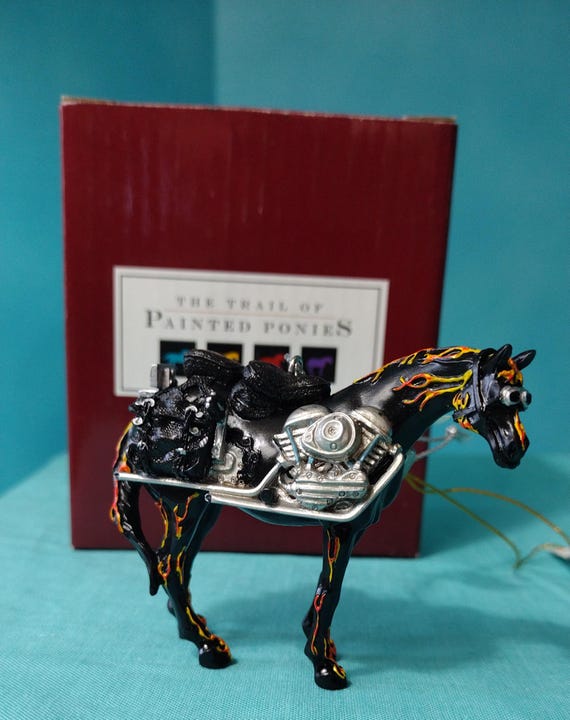 Trail of Painted Ponies MOTORCYCLE MUSTANG Ornament Retired - Etsy