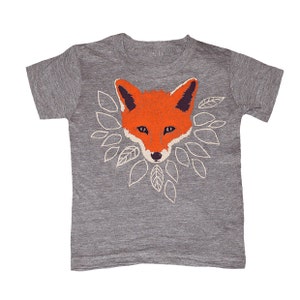 KIDS Fox T-shirt Youth MD Boy Girl Youth Toddler Children Tee Shirt Cute Forest Nature Fantastic Mr Animal What Would The Fox Say Tshirt image 1