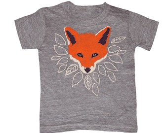 KIDS Fox T-shirt - Youth MD Boy Girl Youth Toddler Children Tee Shirt Cute Forest Nature Fantastic Mr Animal What Would The Fox Say Tshirt