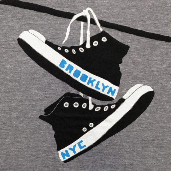 Converse Womens Fitted Vneck New York NY NYC Shoes - Etsy