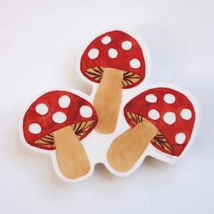 Mushroom Watercolor Vinyl Sticker | Nature Sticker | Mushroom Sticker | Vinyl Sticker | Water Bottle Sticker | Laptop Sticker Decal
