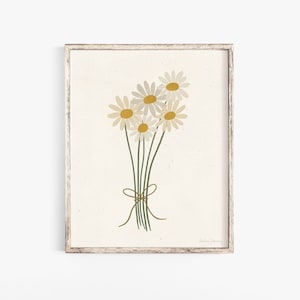 Daisy Bouquet Wall Art Print