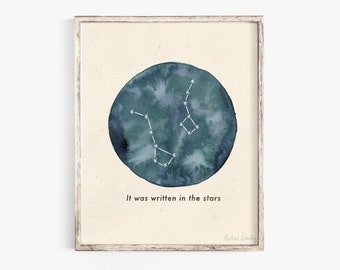 Big Dipper Little Dipper Wall Art Print