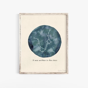 Big Dipper Little Dipper Wall Art Print