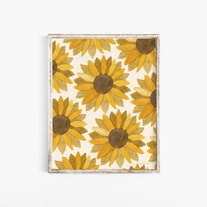 Sunflower Pattern Art Print