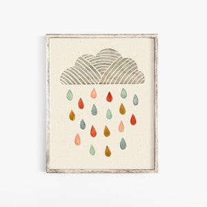 Rain Cloud Wall Art Print