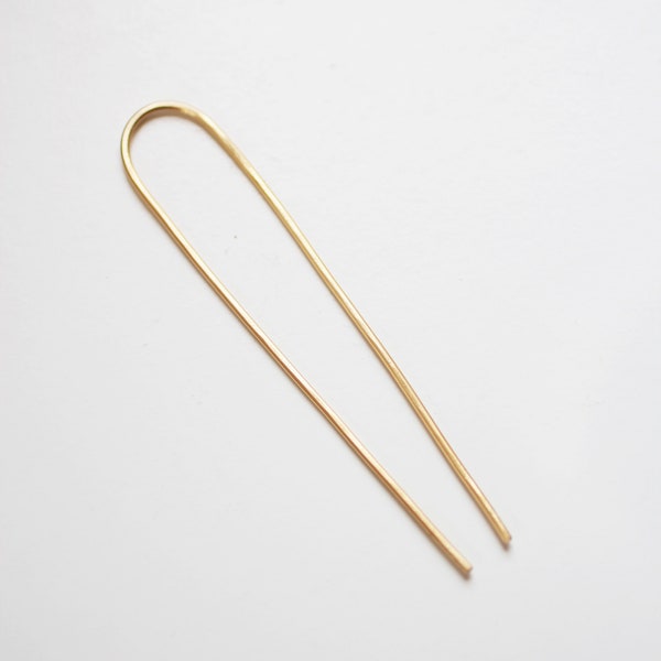 Arch Brass Hair Pin | Brass Hair Clip | Brass Hair Stick | Brass Hair Fork | Brass Hair Accessories | Minimalist Hair