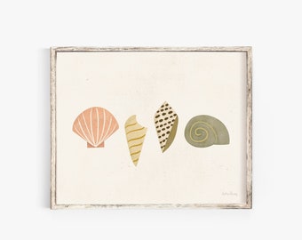 Beach Shells Wall Art Print