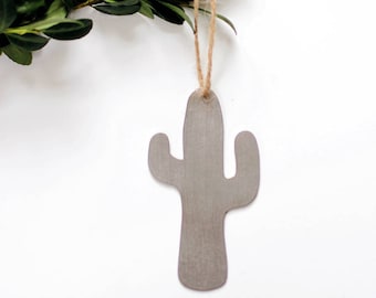 Cactus Ornament | Metal Ornament | Brass Ornament | Steel Ornament | Plant Ornament | Tree Ornament | Christmas Stocking Stuffer