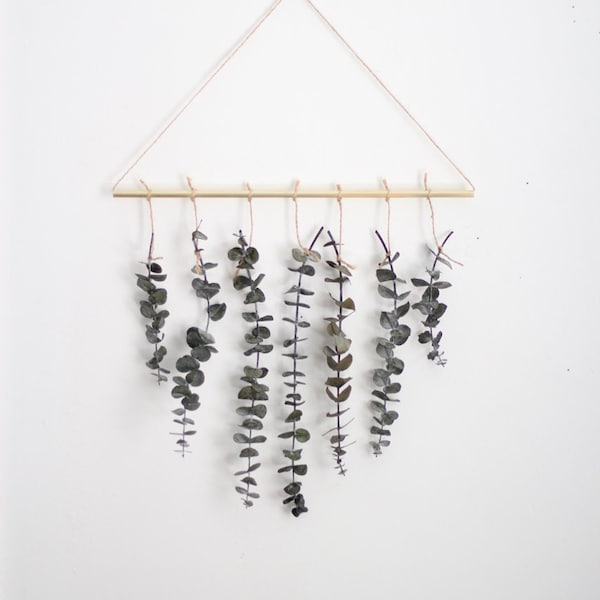 Eucalyptus Wall Hanging Kit | Eucalyptus Wall Decor | Scandinavian Decor | Minimalist Decor | Holiday Decor | DIY Kit | Plant Wall Decor