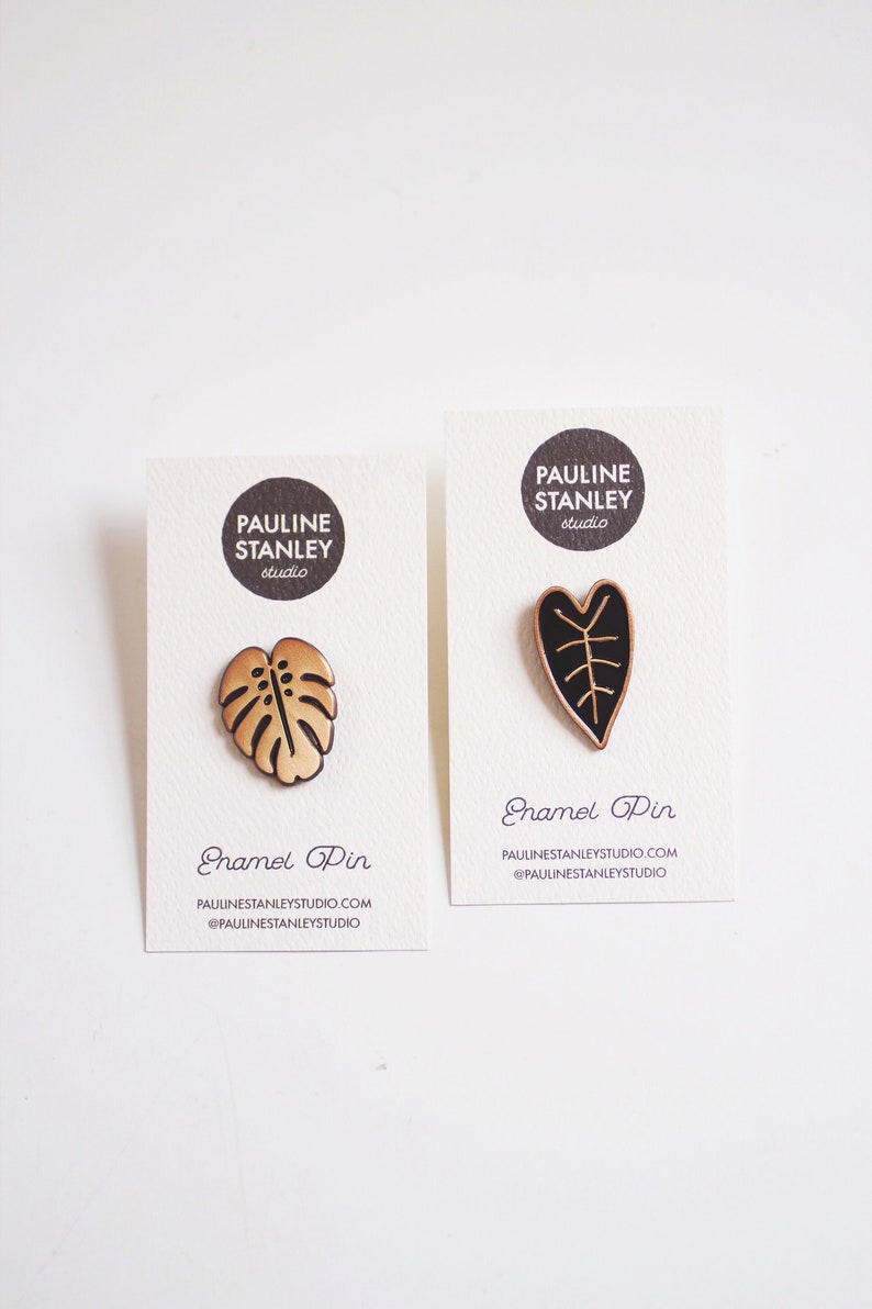 Monstera Enamel Pin Monstera Pin Monstera Leaf Pin Leaf Lapel Pin Leaf Enamel Pin Nature Pin Monstera Lapel House Plant Pin image 4