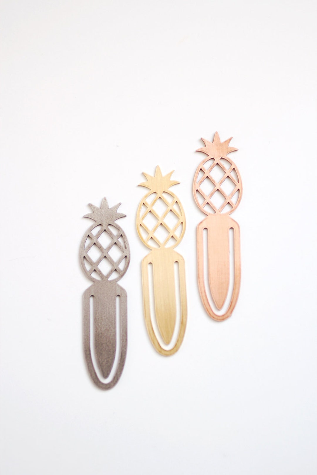 Pineapple Bookmark Metal Bookmark Tropical Pineapple - Etsy