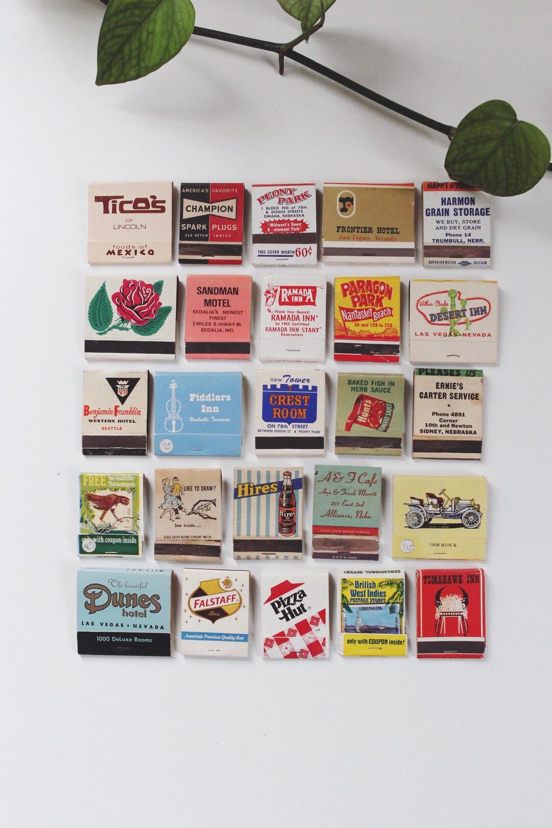 Vintage Matches Matchbook With Framing Options | Sold Individually - Etsy