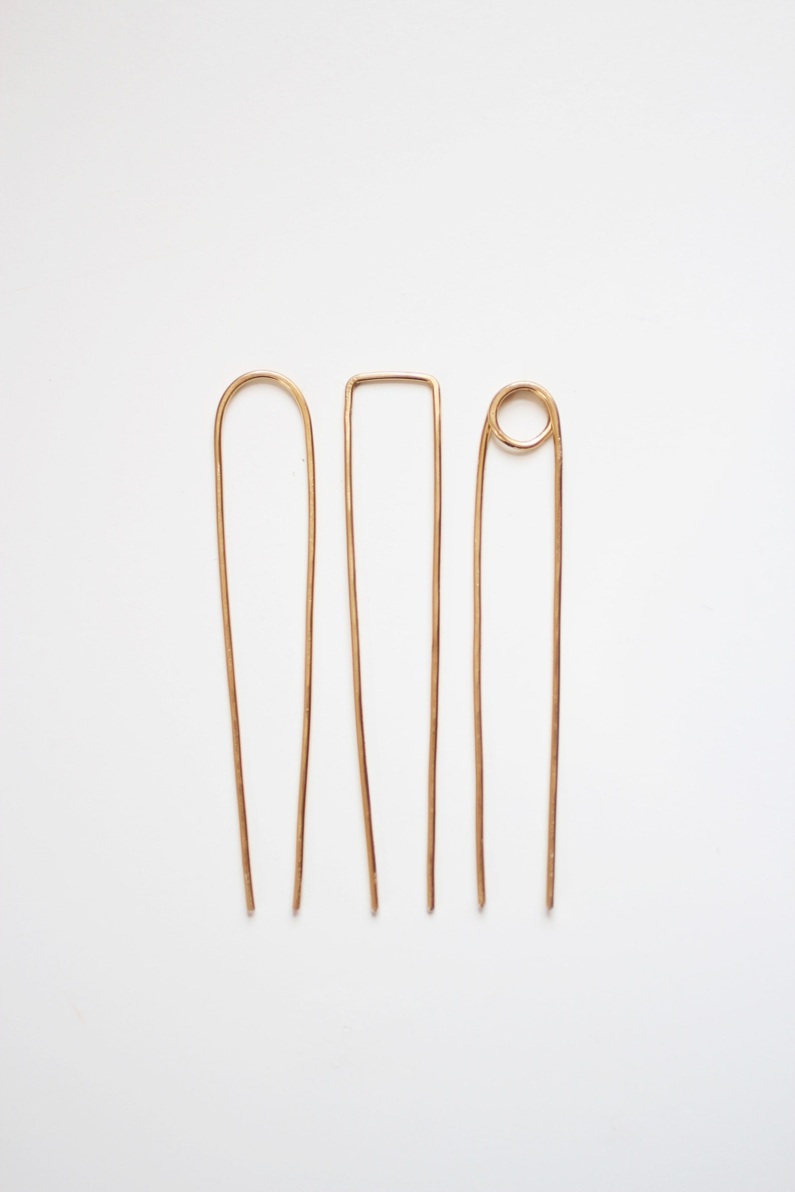 Arch Brass Hair Pin Brass Hair Clip Brass Hair Stick Etsy
