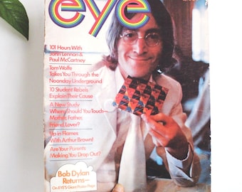 Eye Magazine September 1968 Issue John Lennon Cover Vintage Youth Culture Music Publication