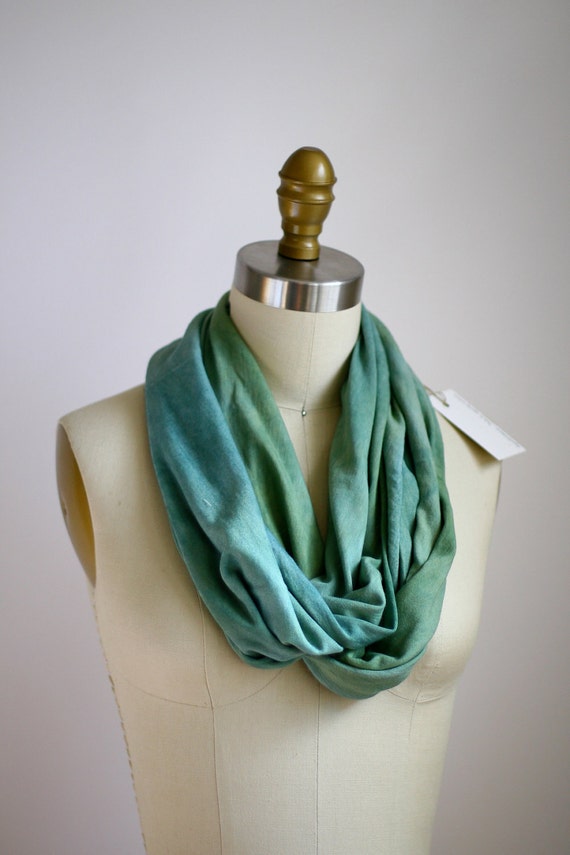 Items similar to Eco Friendly Hand Dyed Circle Scarf - Organic Bamboo ...