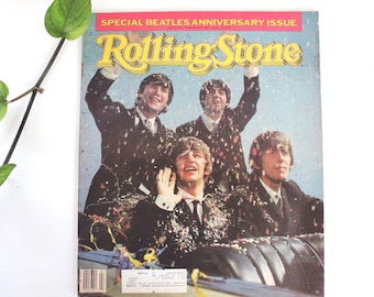 Rolling Stone Magazine Special Beatles Anniversary Issue Vintage 1984 Rare Collectible Ephemera