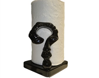 Cast Iron Questionmark with face Paper towel Holder