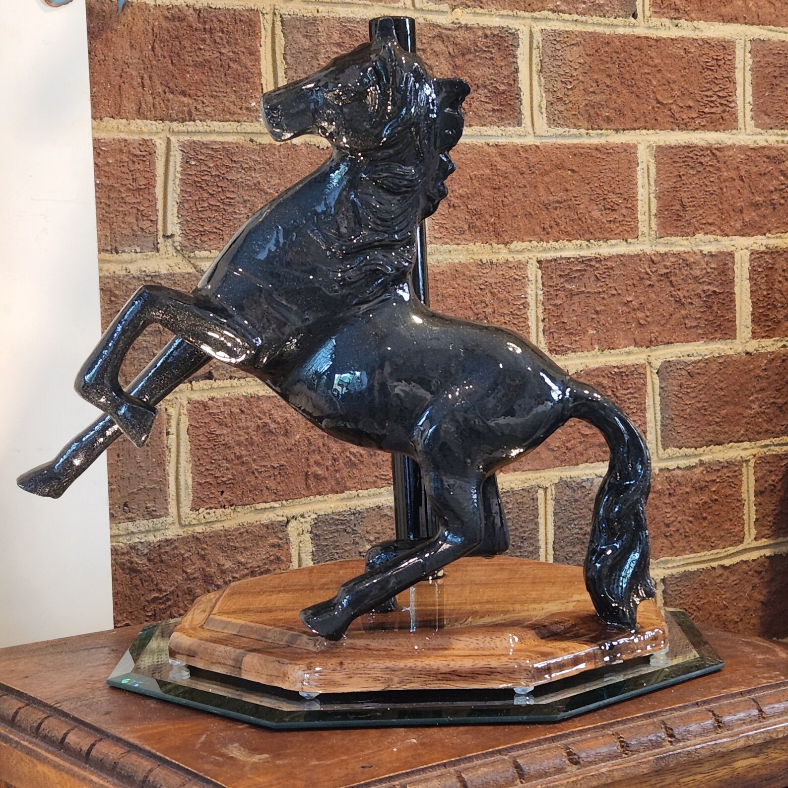 Cast Iron Black Horse Paper Towel Holder Western Décor Etsy