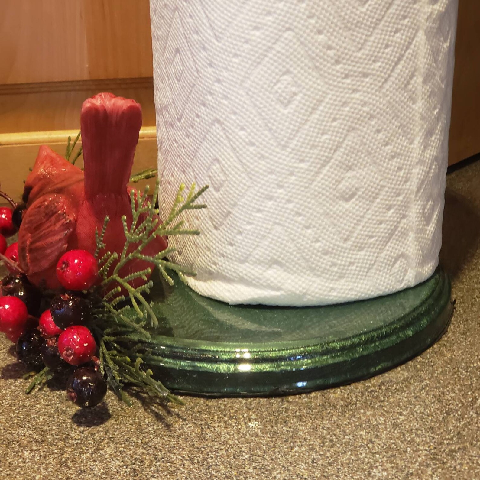 Navidad Red Bird / Cardinal con acebo y bayas de acebo en | Etsy