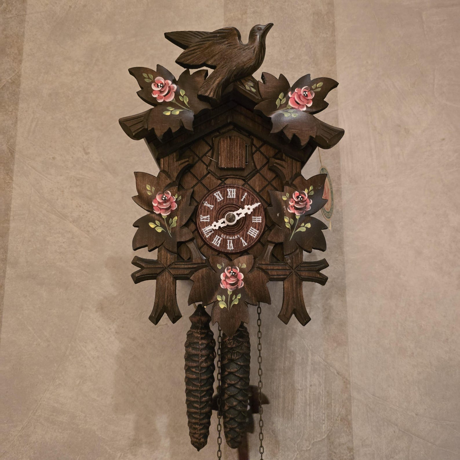 Original German Cuckoo/coo-coo Clock (Certified), Mechanical 1-Day Movement
