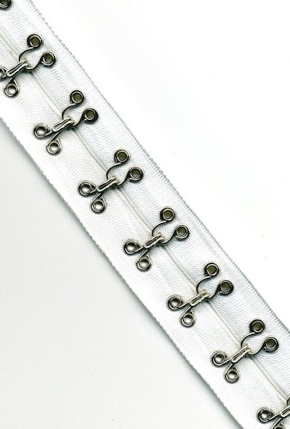 Items similar to Hook And Eye Tape Trim Heavy Duty WHITE 5\/8 inch on Etsy