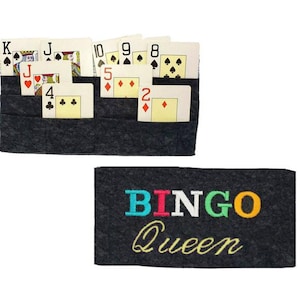 Porta cartas de juego con manos libres para todos los juegos, además de bingo, con capacidad para 16 fichas