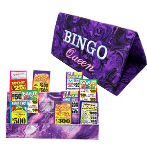 Portacartas y bingo con manos libres Bingo Queen, con capacidad para 16 fichas