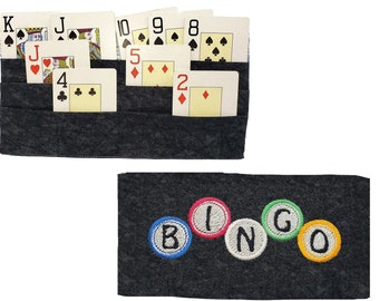 Hands Free Playing Card Holder for all games plus Bingo holds 16 tab dab