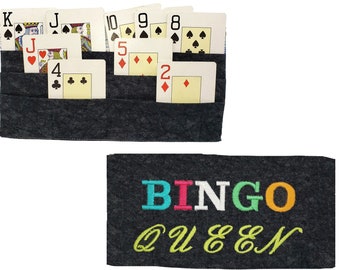 Porte-cartes à jouer mains libres pour tous les jeux et le bingo peut contenir 16 touches